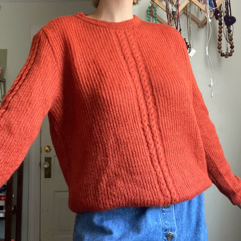 Orange sweater